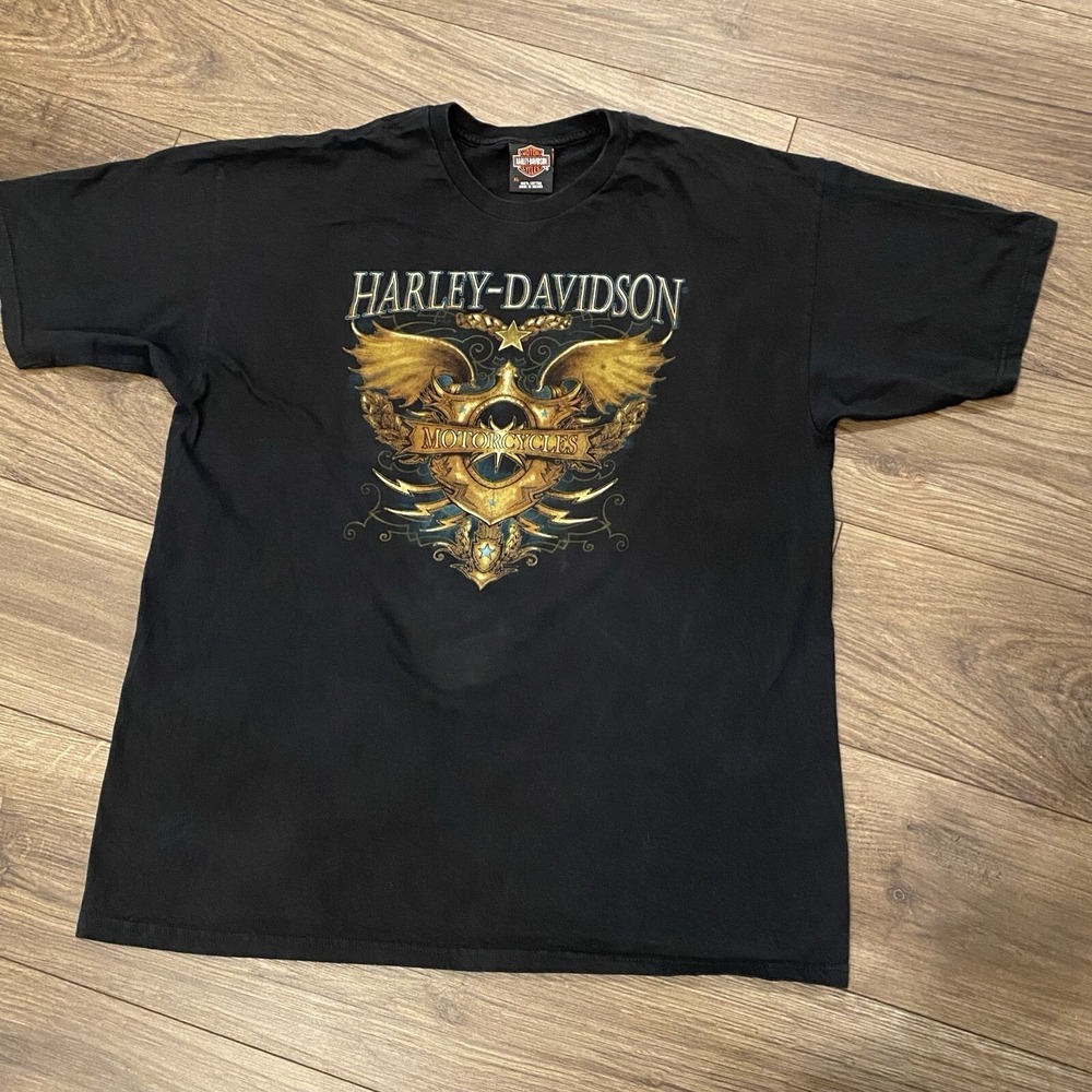Vintage‎ Harley-Davidson Florida T-shirt Men's Motorcycles Black Ride Moto